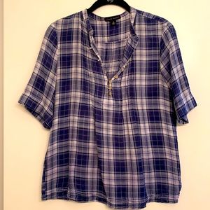 Banana Republic Plaid Blouse